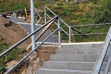 Treppe Ockenfels Baufortschritt